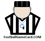 Football Referee Game Card